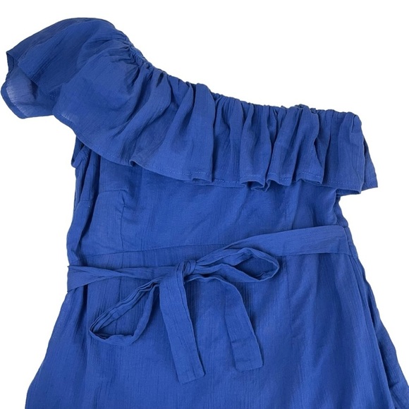 Rue Stiic Westcott One Shoulder Midi Dress Dazzling Blue - Picture 6 of 16